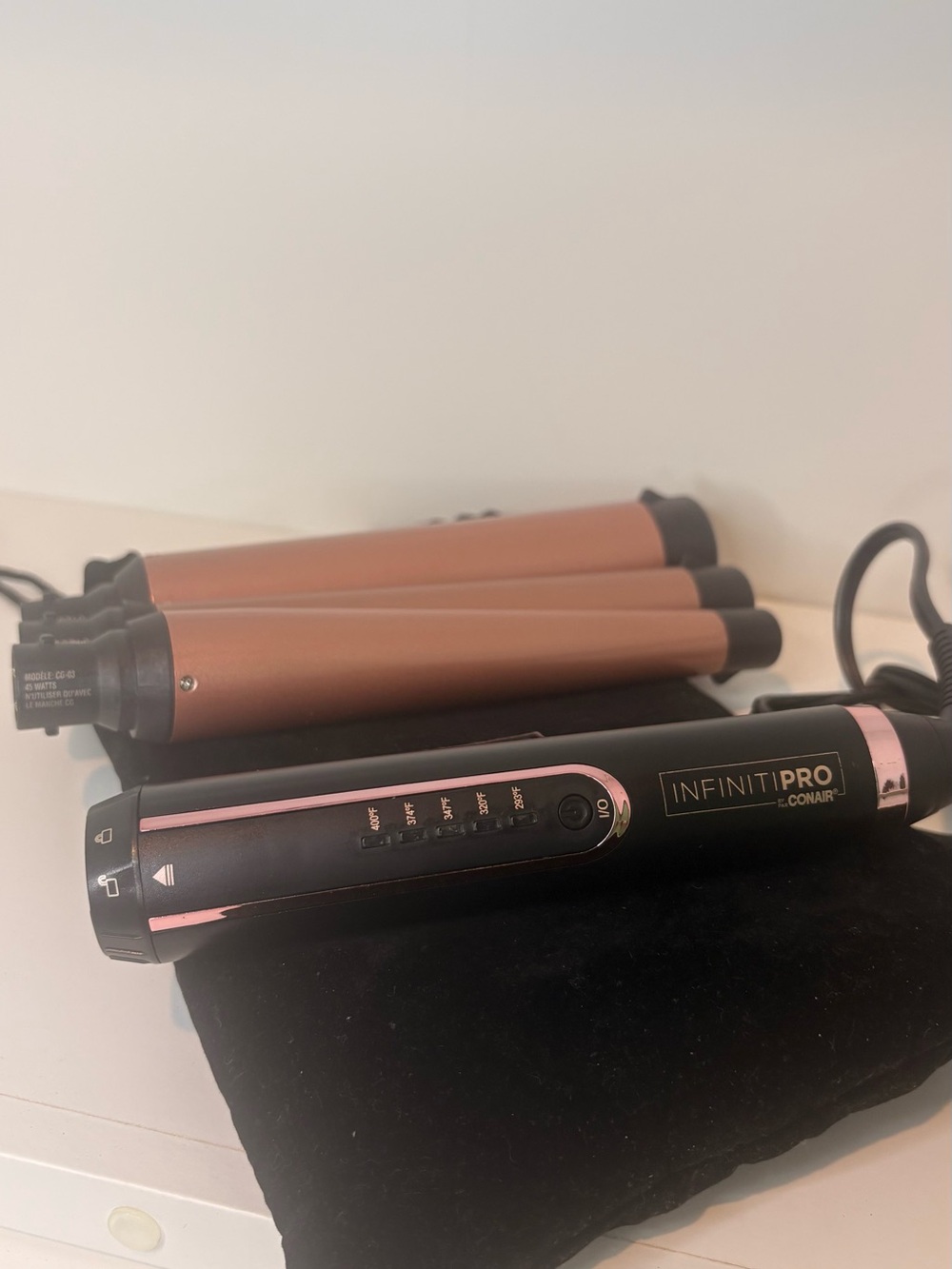 InfinitiPRO by Conair Interchangeable Curling Iron Set | 3 Barrel Attachments